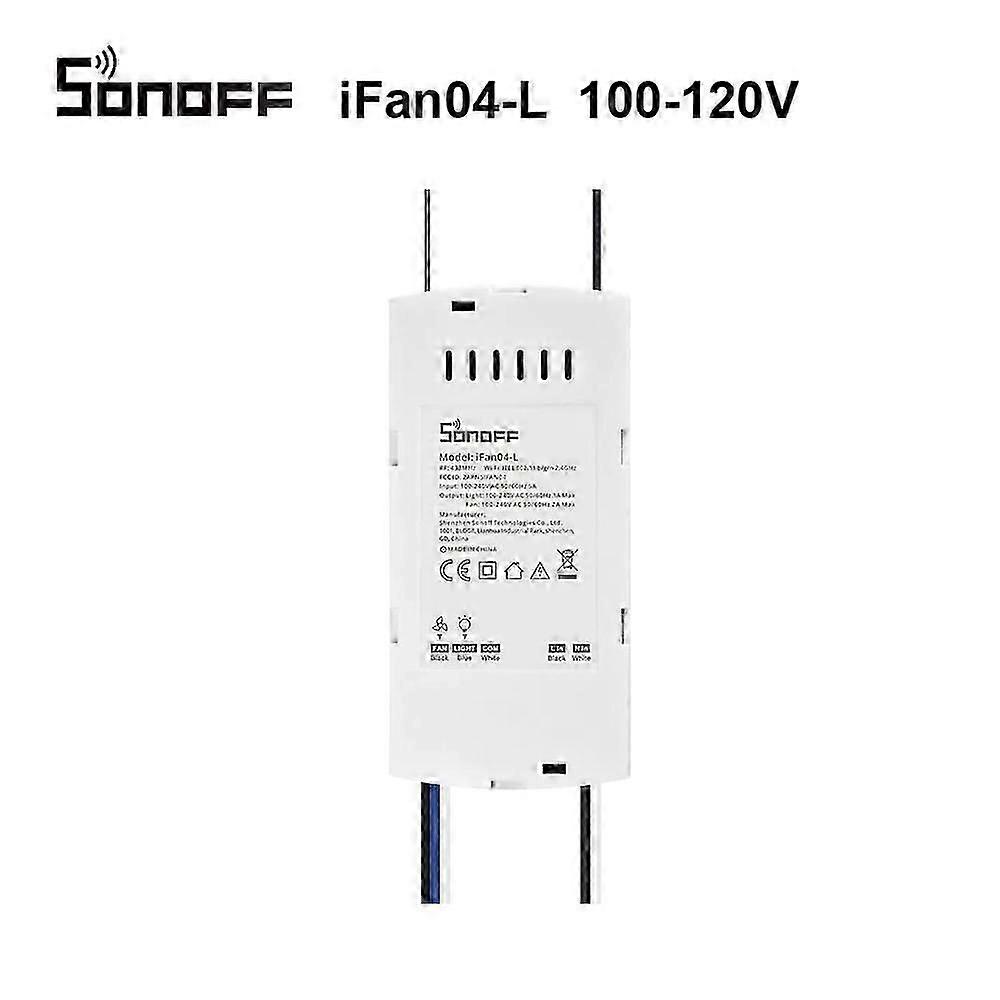 SONOFF iFan04 L/H WiFi Ceiling Fan And Light Switch Controller Support