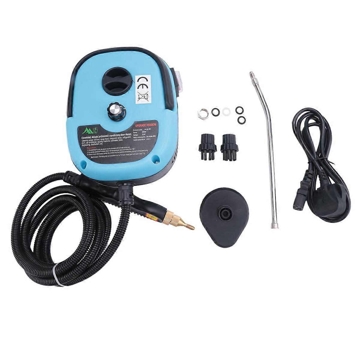 2500W منظف بخار منزلي بدرجة حرارة عالية ، قابس المملكة المتحدة