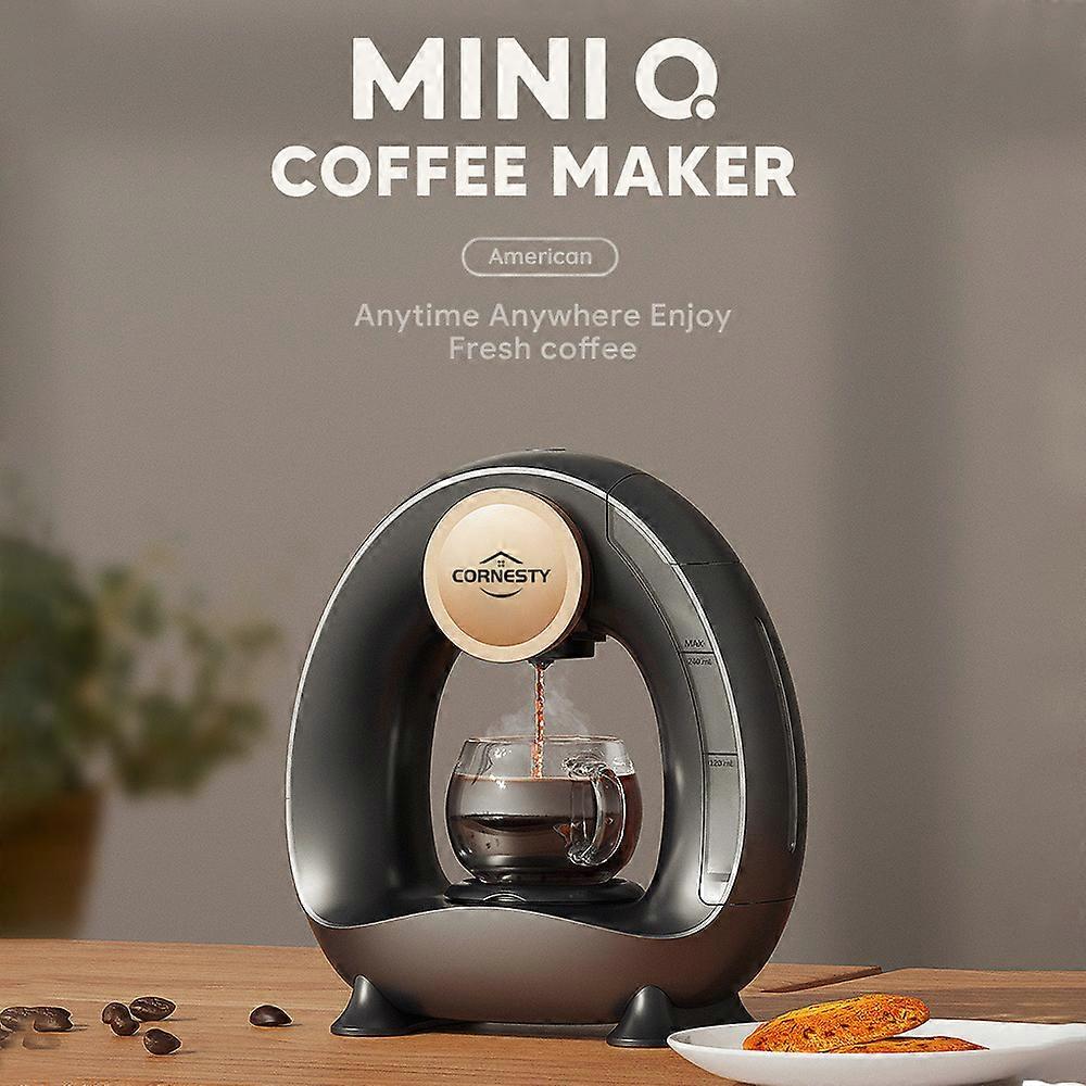Cornesty Semi-automatic Home 240ml 85 Degrees Constant Temperature 1400W Silent Portable Americano Maker Machine Brew for Coffee Powder Tea-leaf