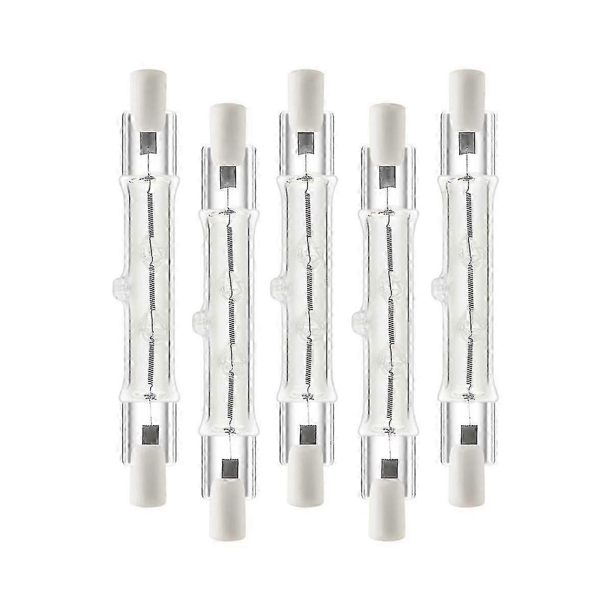 5 حزمة R7S 118mm 300W 230V ، R7S لمبة ضوء خطية هالوجين ، مصباح هالوجين قابل للتعتيم للبناء wo