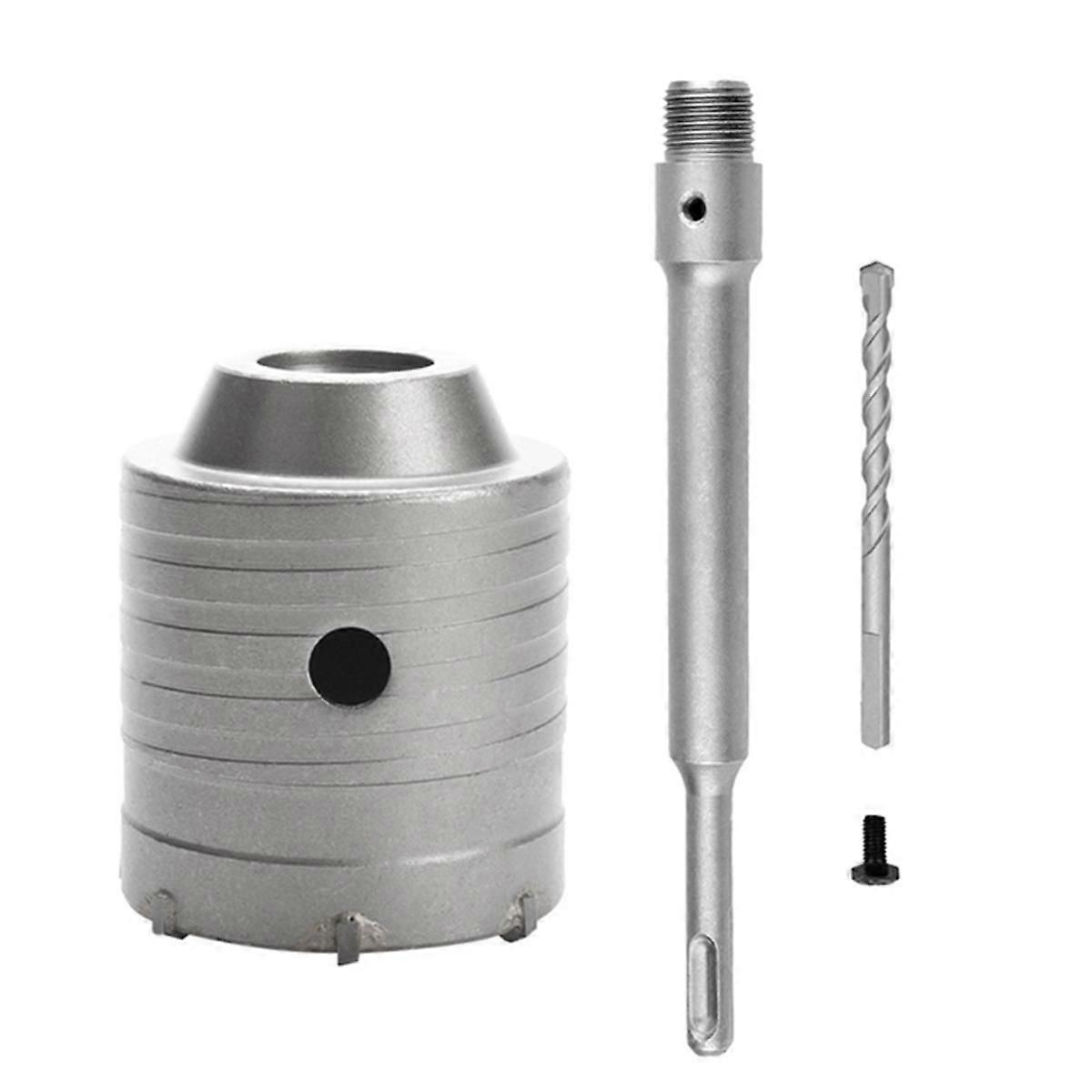 SDS Plus Hammer Drills Wall Hole Saw Drill Bit Set Cutter Tools with Round Shaft Concrete Cement St