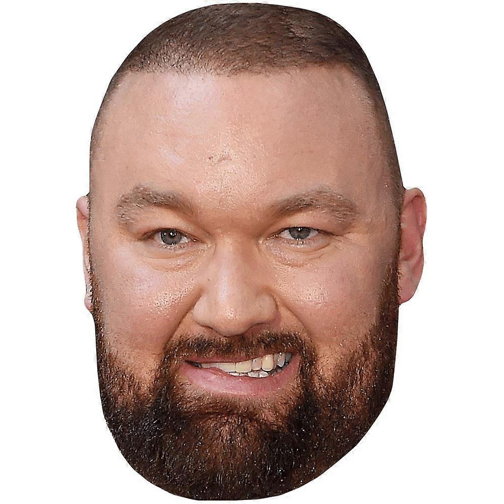 Hafthor Bjornsson (Beard) Celebrity Mask, Flat Card Face