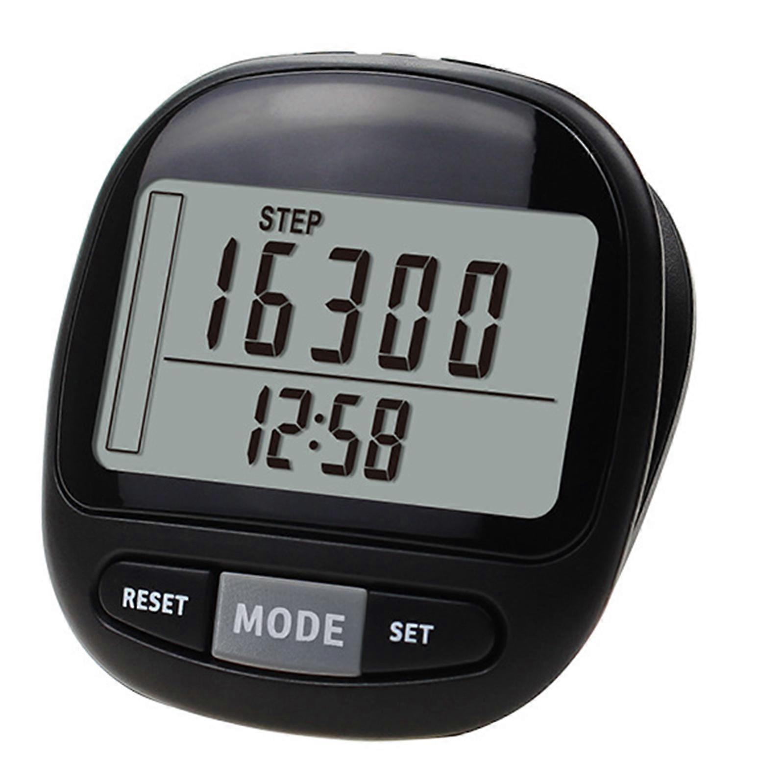 3D Pedometer for Walking, Step Counter with Removable Clip and Lanyard, Step Trackers with Distance, Calorie Recording