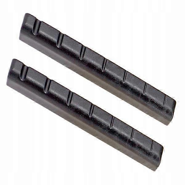 2x 7 String Guitar Slotted Nut Saddle For