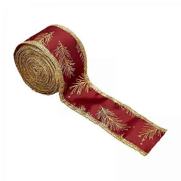 6x 5M Length Wired Edge Ribbon for Christmas Gift Wrapping And DIY