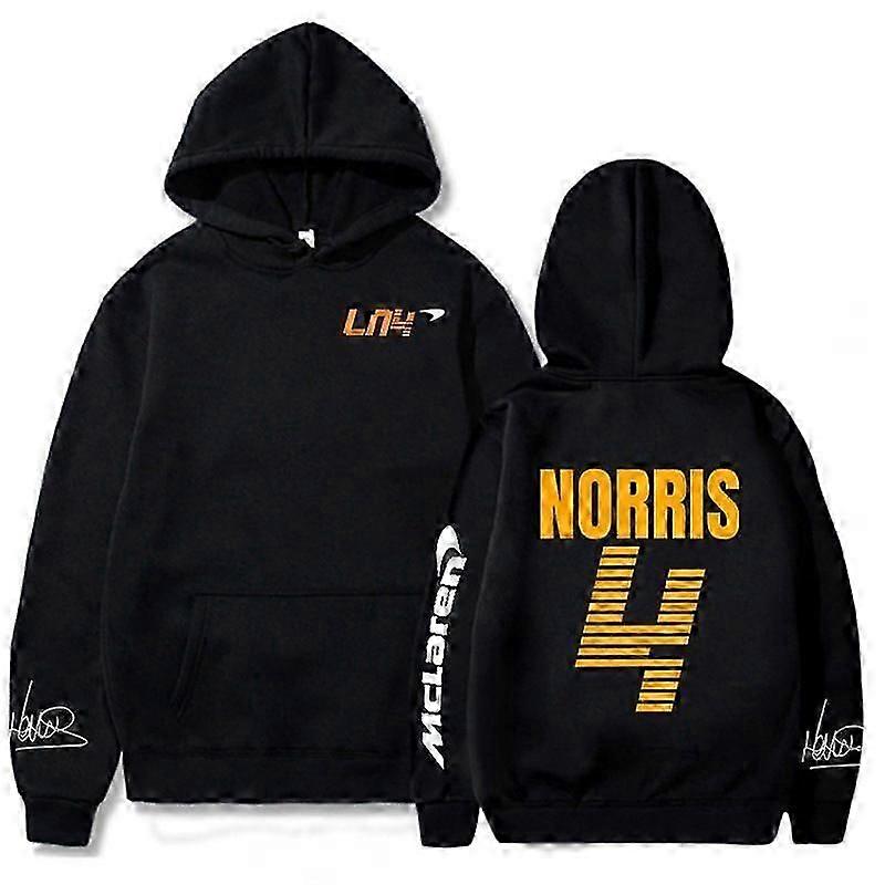 Mclaren F1 Φούτερ με κουκούλα Lando Norris 4 Letter Print Ανδρικό Και Γυναικείο Φούτερ Φθινόπωρο/χειμώνας Casual Μόδα Street Large Hoodie