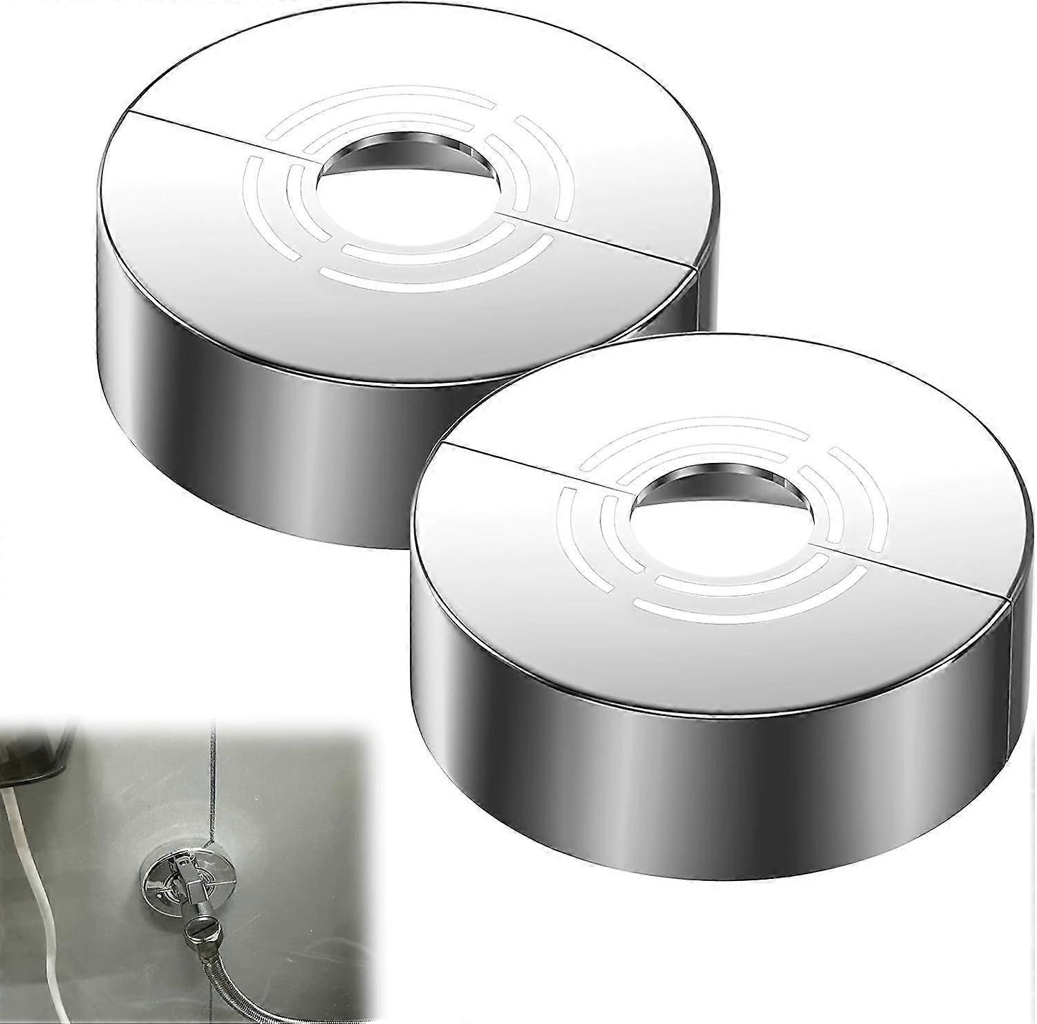 Set of 3 Shower Mixer Tap Rosettes 3 Sizes in 1, Split Tap Rosette for  20.5 mm/25.5 mm/32.5 mm, Radiator Pipe Cover, Shower Tap, Easy Installation,