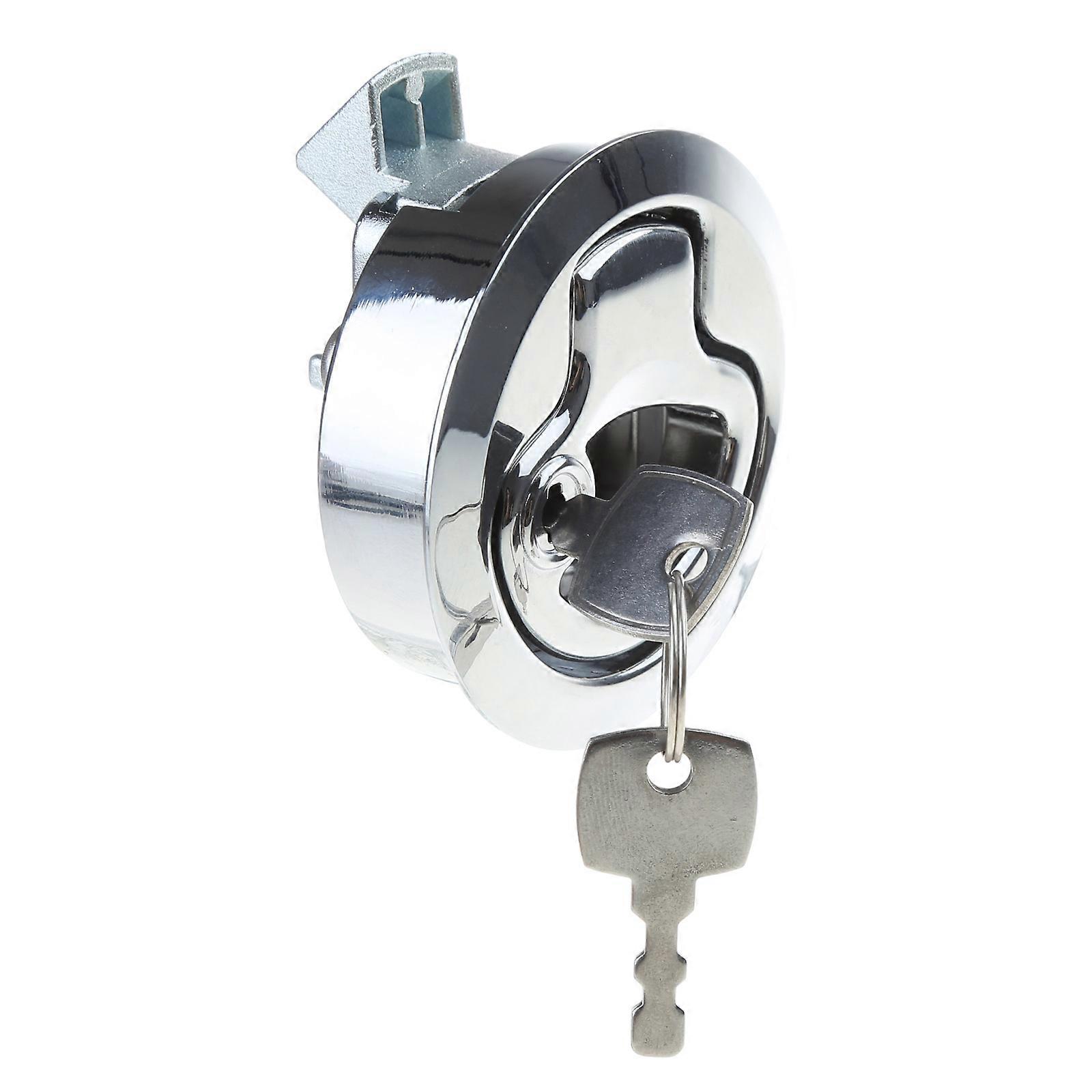 Home RV Cabinet Push Button Latch Lock Hatch Catch Flush Door Lock Knob Fit for Cupboard Motorhome-Caravan Camper-Handle