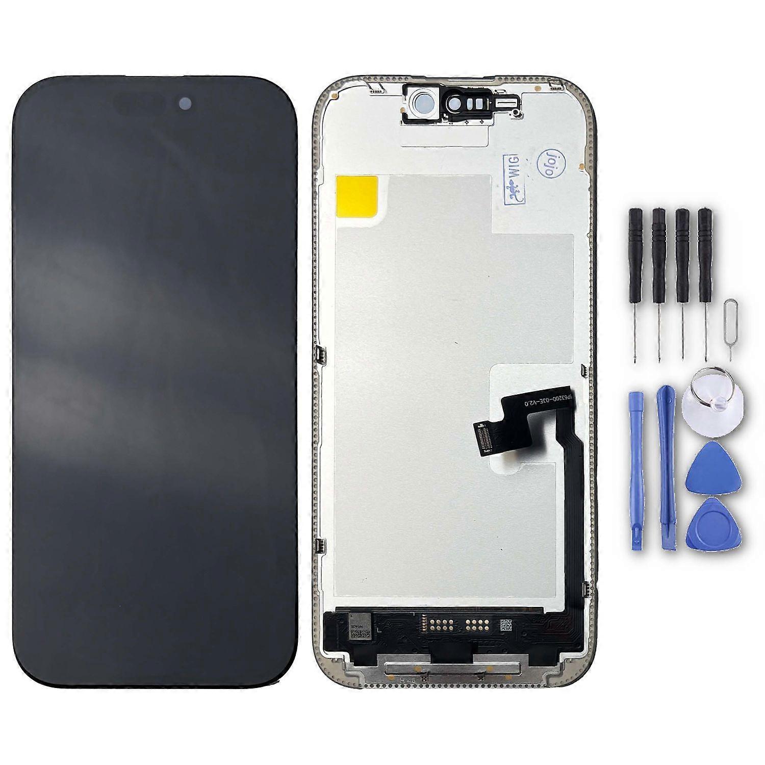 For Apple iPhone 16 Pro Soft OLED Display without Frame Unit Replacement Part
