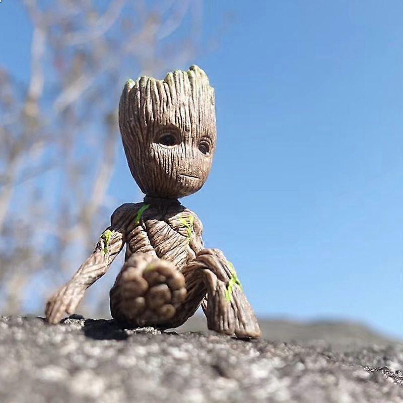 Guardians Of The Galaxy 2 Tree Man Grout Sitting Anime Toy Action Figure model