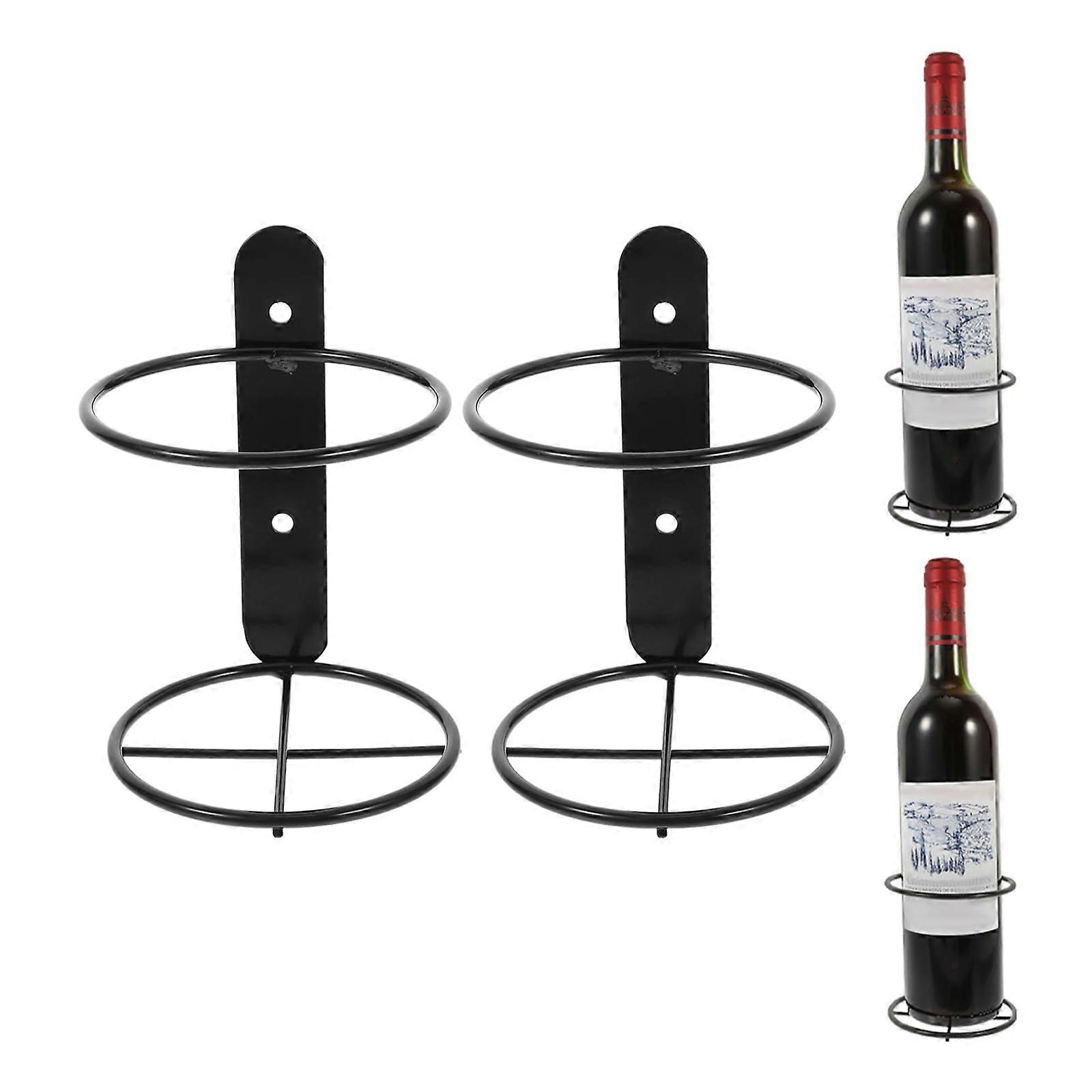 Wall Mounted Rack Bottle Metal Holder