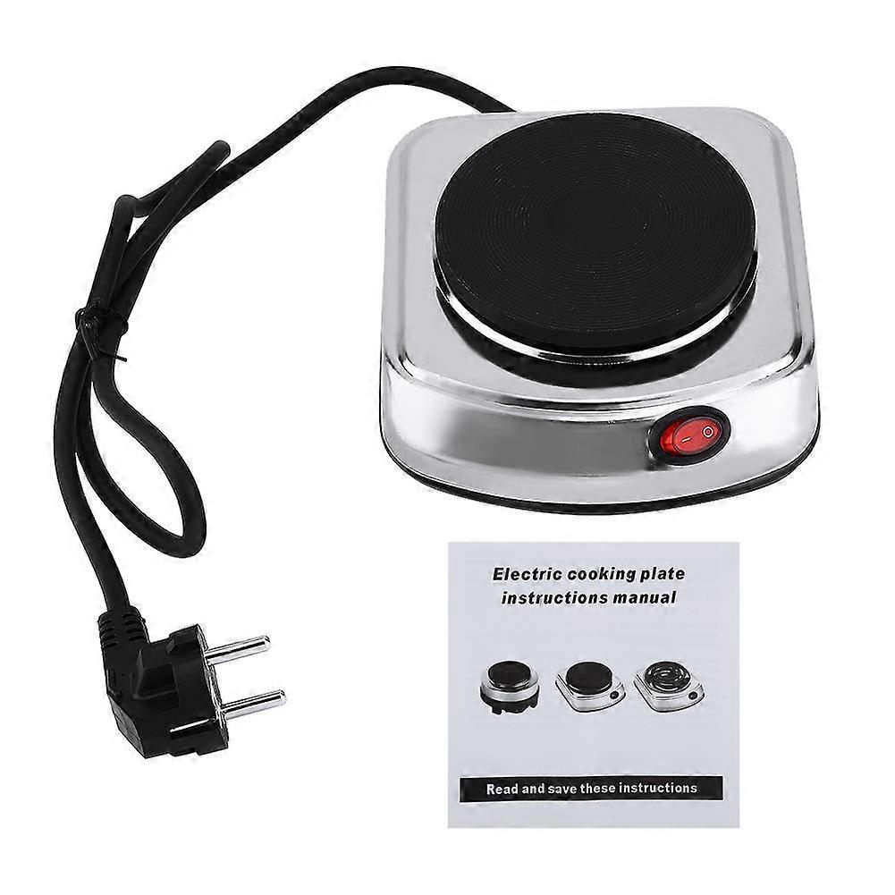 Electric Hob, Mini Worktop Burner, Hob with NonStick Coating for Home Office Use for Hot Pot 500 W, EU Plug 220240 V