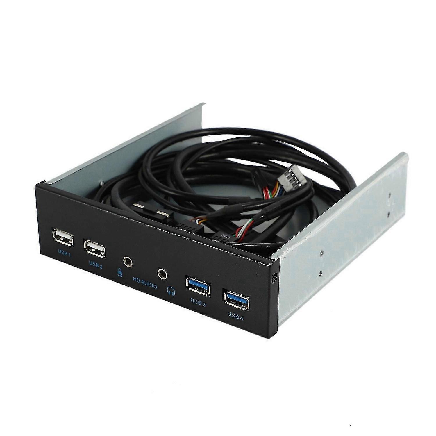 5.25 Inch Desktop Pc Case Internal Front Panel Usb Hub 2 Ports