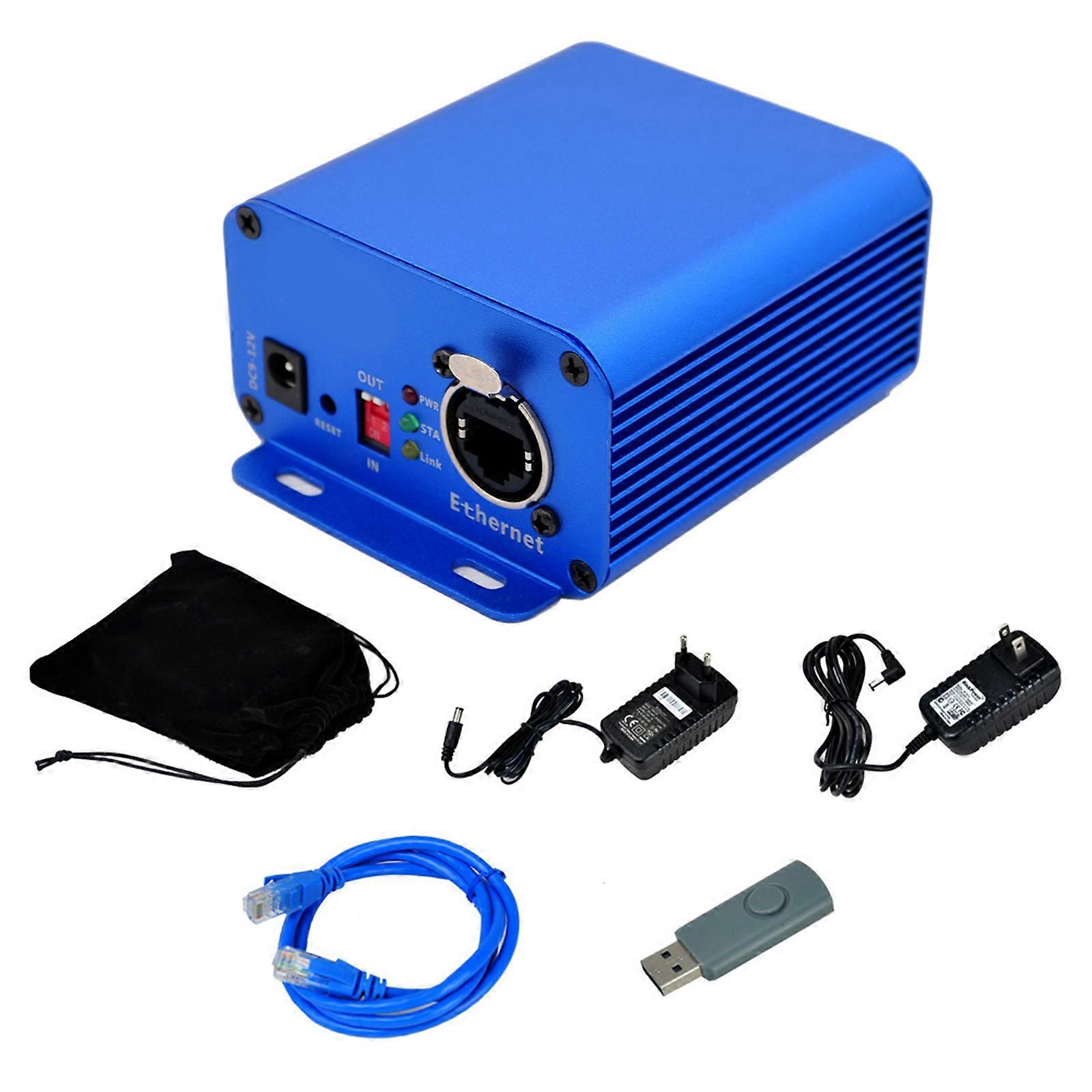 Portable ArtNet DMX512 Ethernet Lighting Controller ArtNet DMX512 Dimmer Stage Lighting Controller Converter