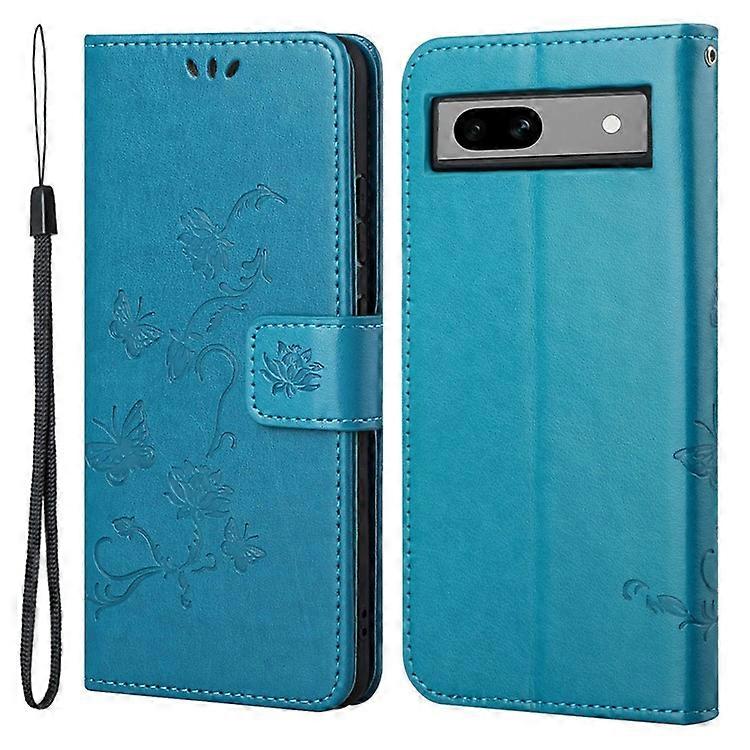 Compatible For Google Pixel 8a Cell Phone Case Imprinted PU Leather Wallet Drop Resistant Cover