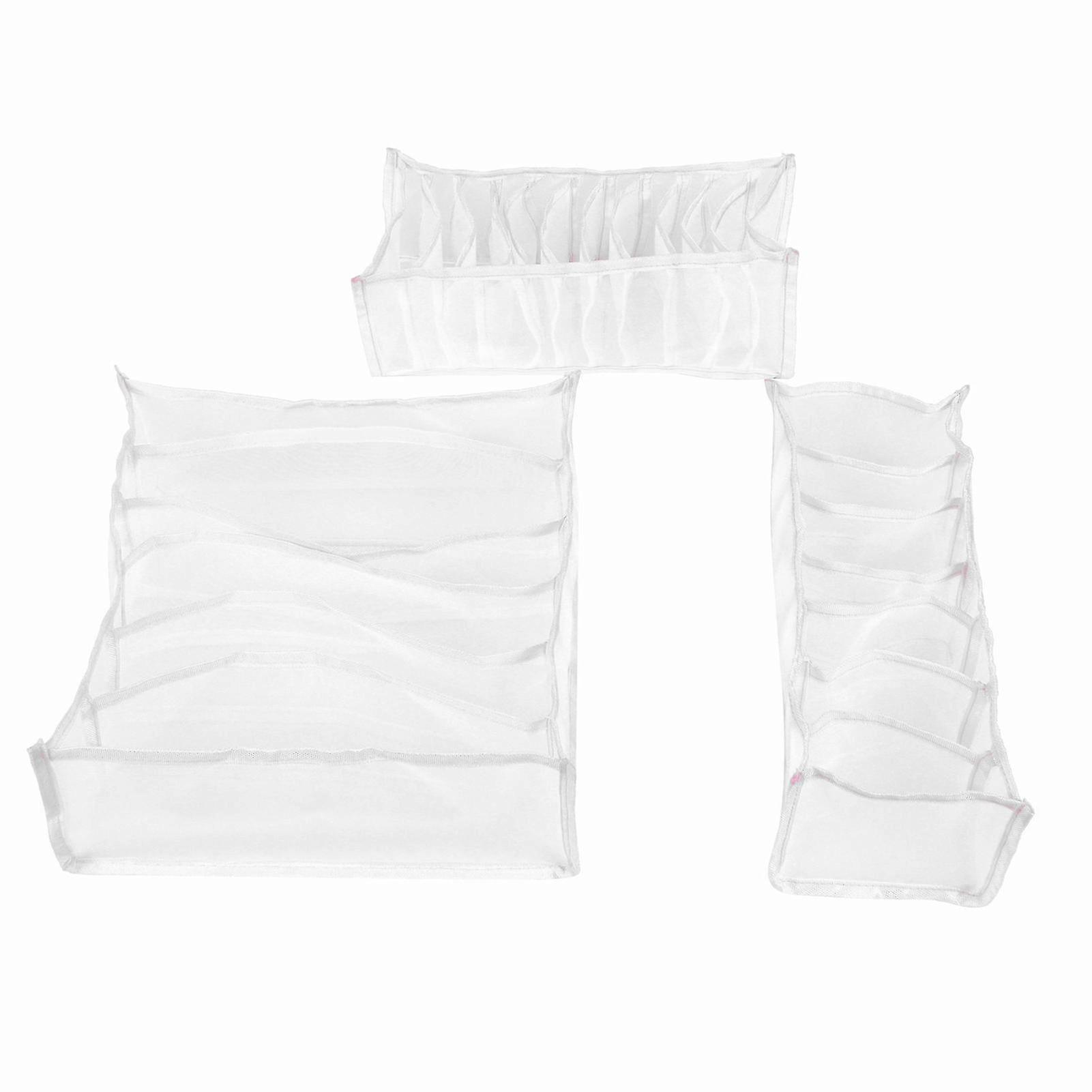 Összecsukható fehérnemű tároló doboz zoknikhoz és melltartókhoz - fehér