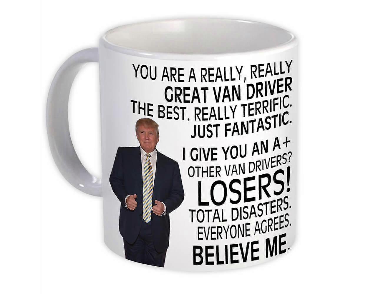 Van Driver Gift Funny Trump : Mug Professions