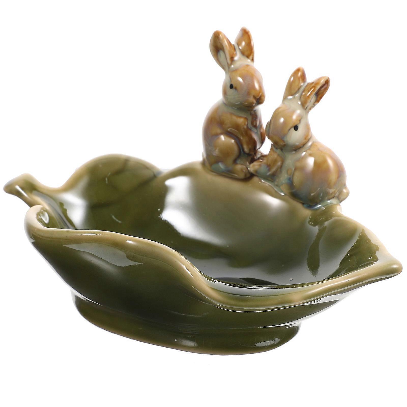 Rabbit Shaped Soap Dish, Animal-inspired Bathroom Accessory, Compact Design