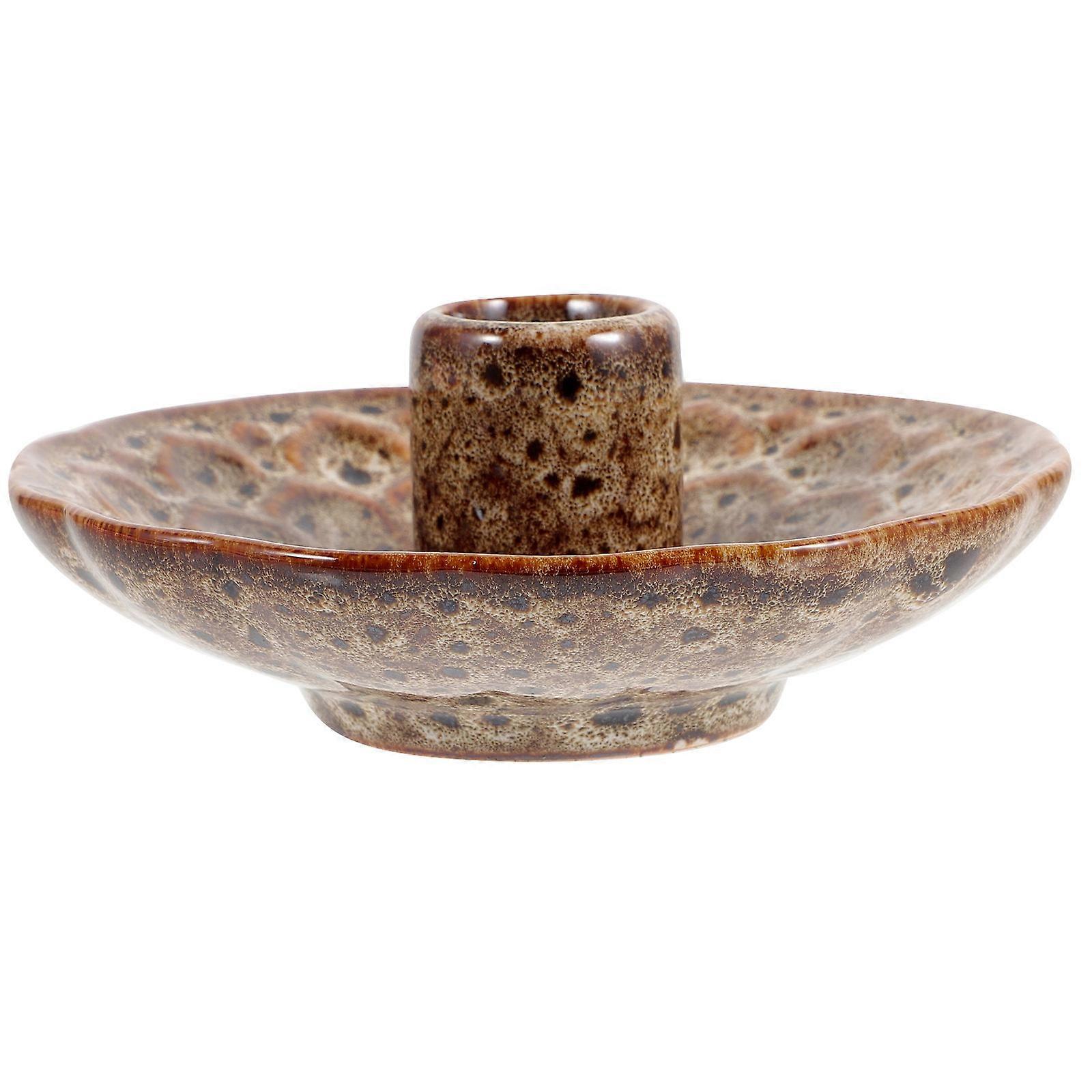 Incense Stick Holder Scent Diffuser Decorative For Hotel Black 12x4cm 1Set