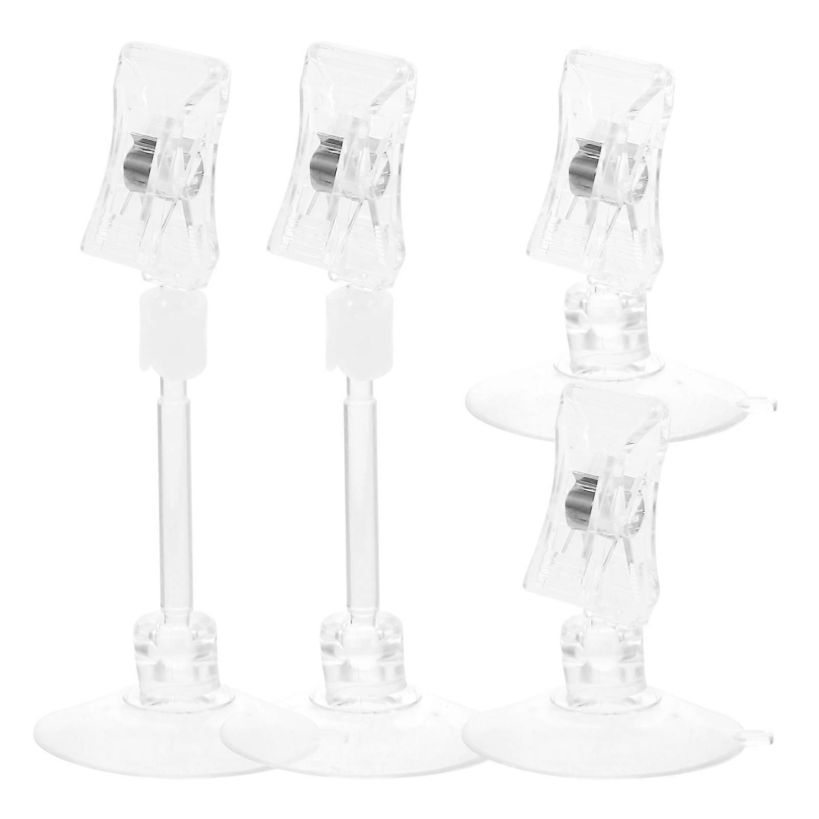 Car Card Holder Suction Cup Clips Holding Documents Car Interior Use 4Pcs