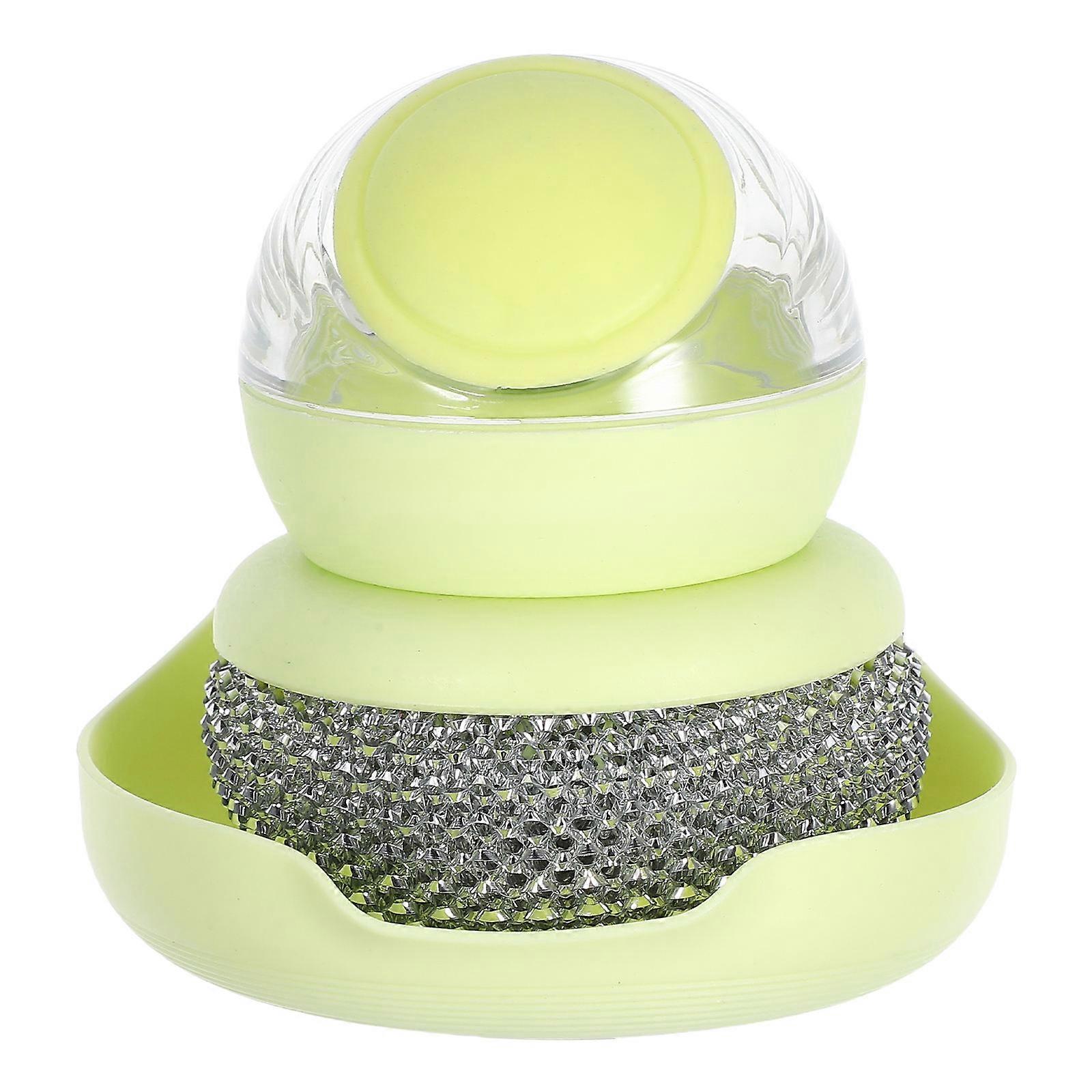 Cleaning Brushes For Pot Dish Brush With Suction Cup Kitchen Use PET Material For Household Users 1Set