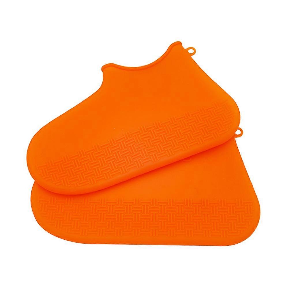 Rain Boot Shoe Covers Slip Resistant Silicone Protector for Road Trips Vacations 1 Pair M 24.7cm