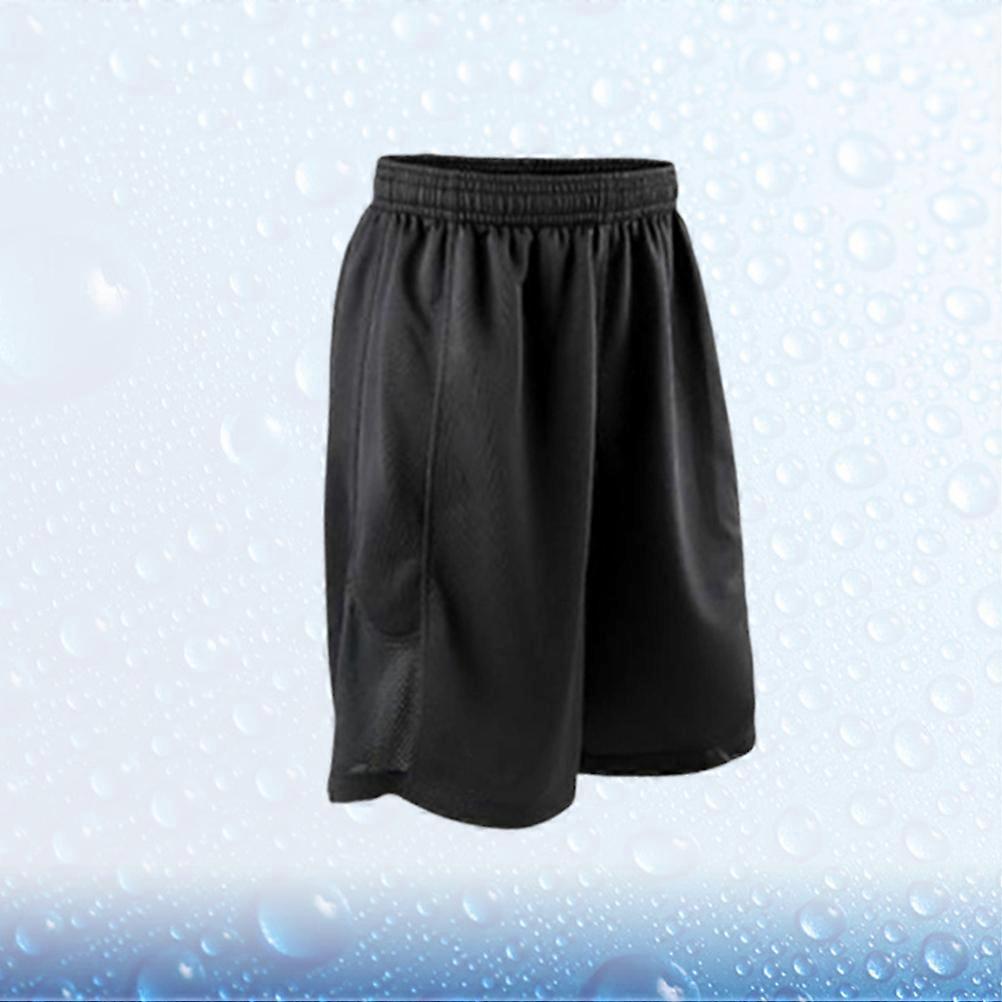 Sweatpants Men Professional Sports Shorts Quick-Drying Breathable Running Fitness Exercise Activities Size S Black 1Pack