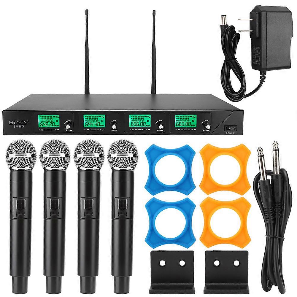 4-Channel Wireless Handheld Microphone for Meeting and Conference (641.5 MHz - 672.3 MHz)