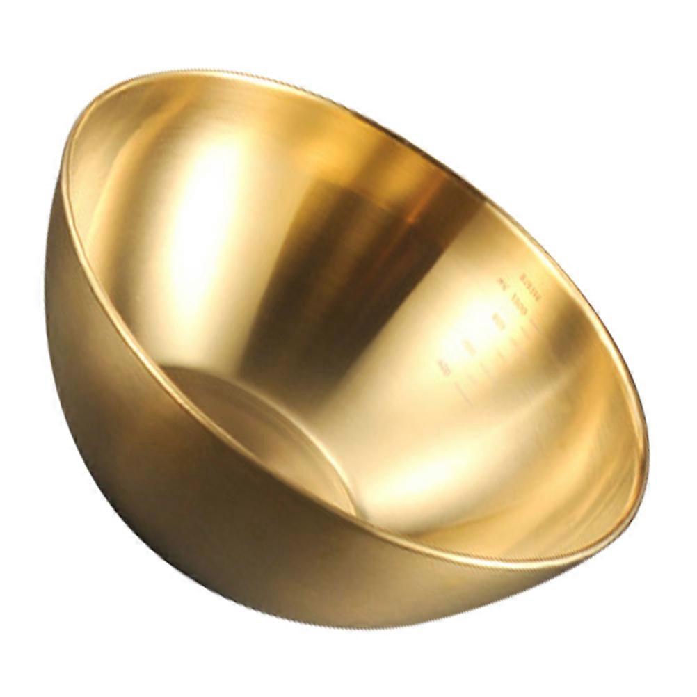 Fruit Bowl Stainless Single Bowl Basin Golden Color Mix Egg 7.5X7.5X3.0in 1Set