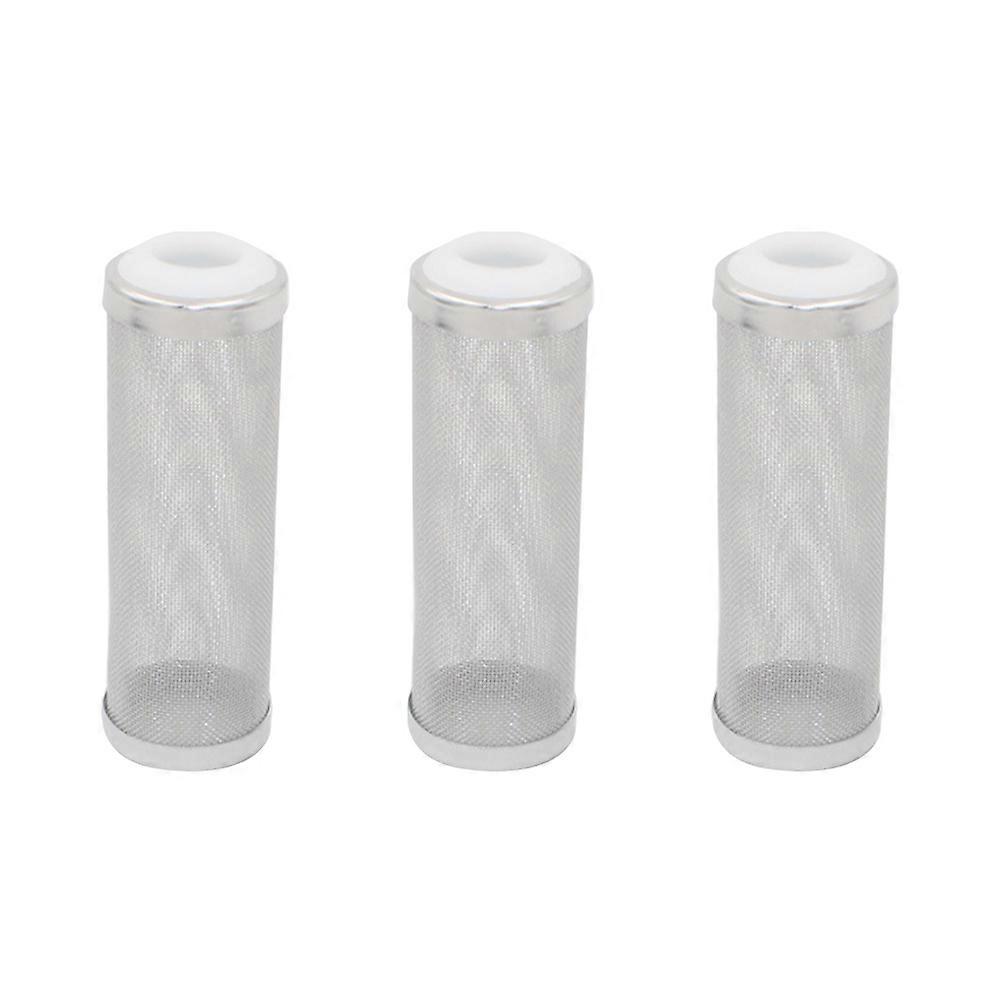 Fish Tank Inlet Protective Cover Stainless Steel Filter Extend Filter Lifespan 3x3x8.5cm 3Pcs