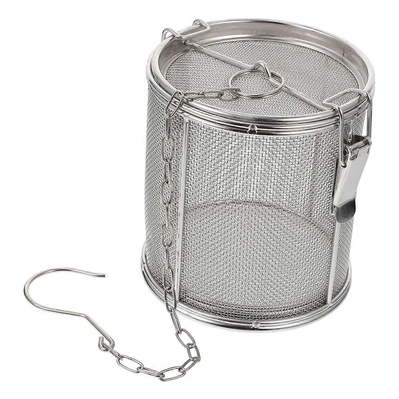 Spice filter basket Spice Egg for broths soups and steam dishes Easy to clean Handle with drop hooks