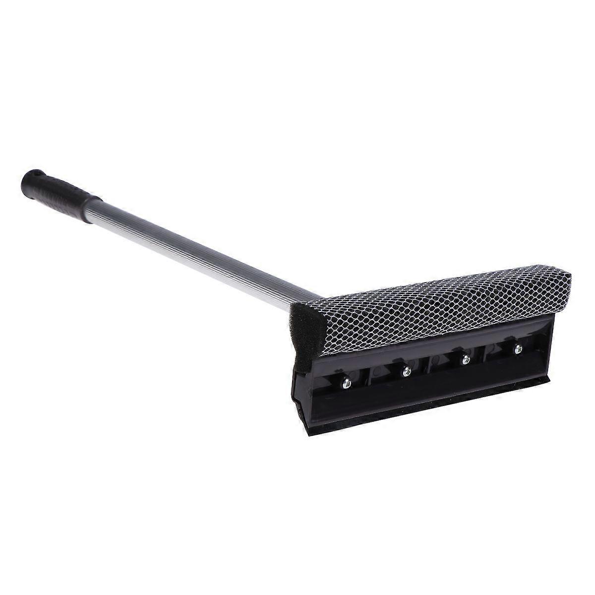 Telescopic Window Cleaner Extendable Window Scrubber Window Cleaning Squeegee(Grey)