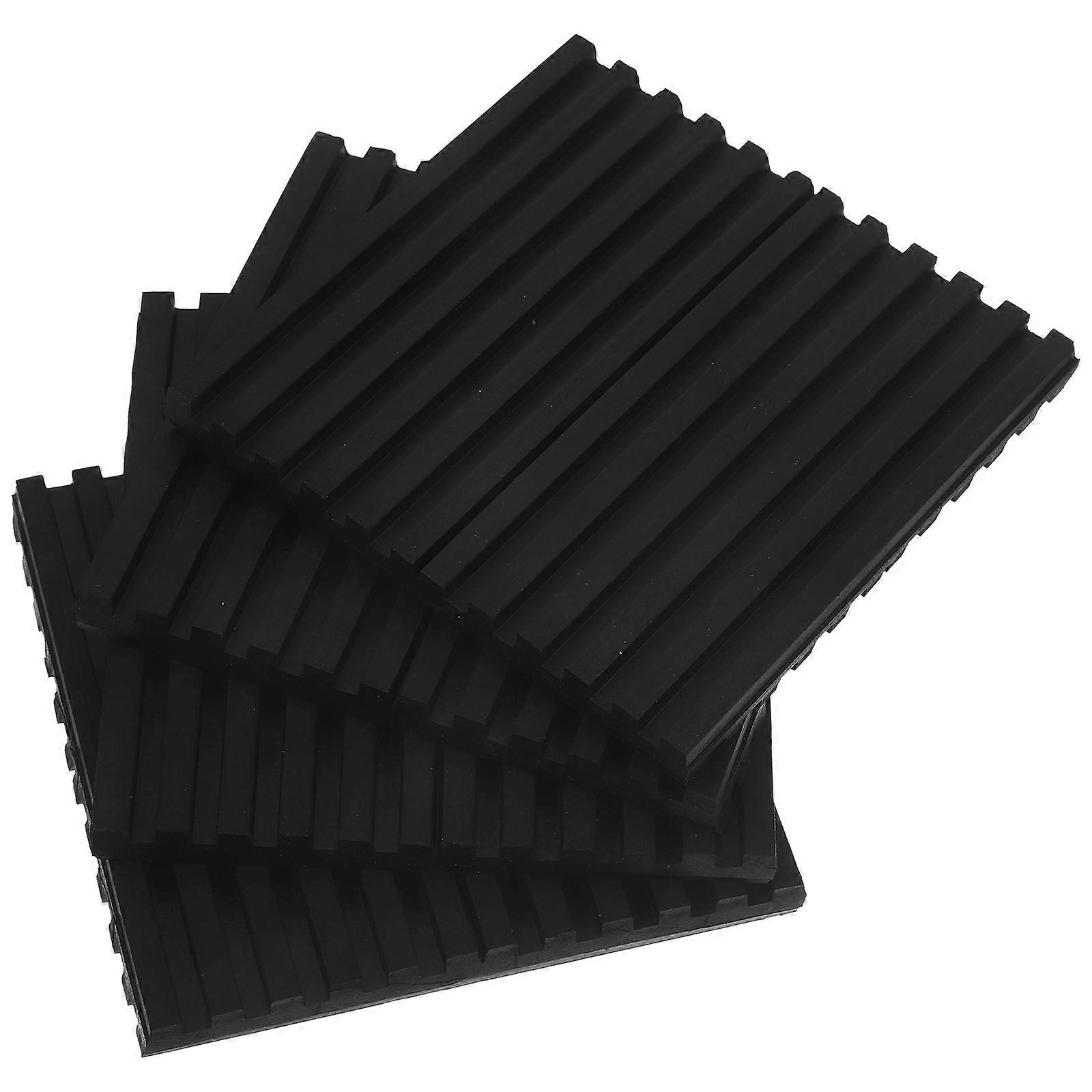 Air Conditioning Shock Absorbing Pad Vibration Isolation Pads Air Conditioning Units Black 10.00X10.00X1.00CM Anti-Vibration