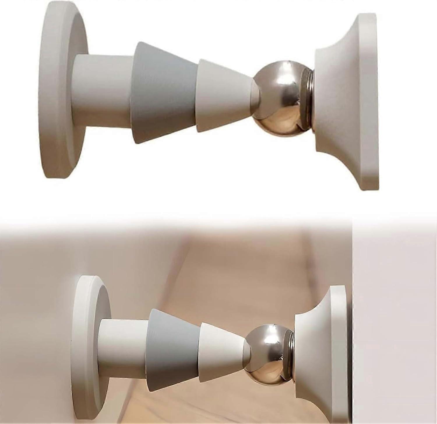 Magnetic silicone door stops, no drilling required