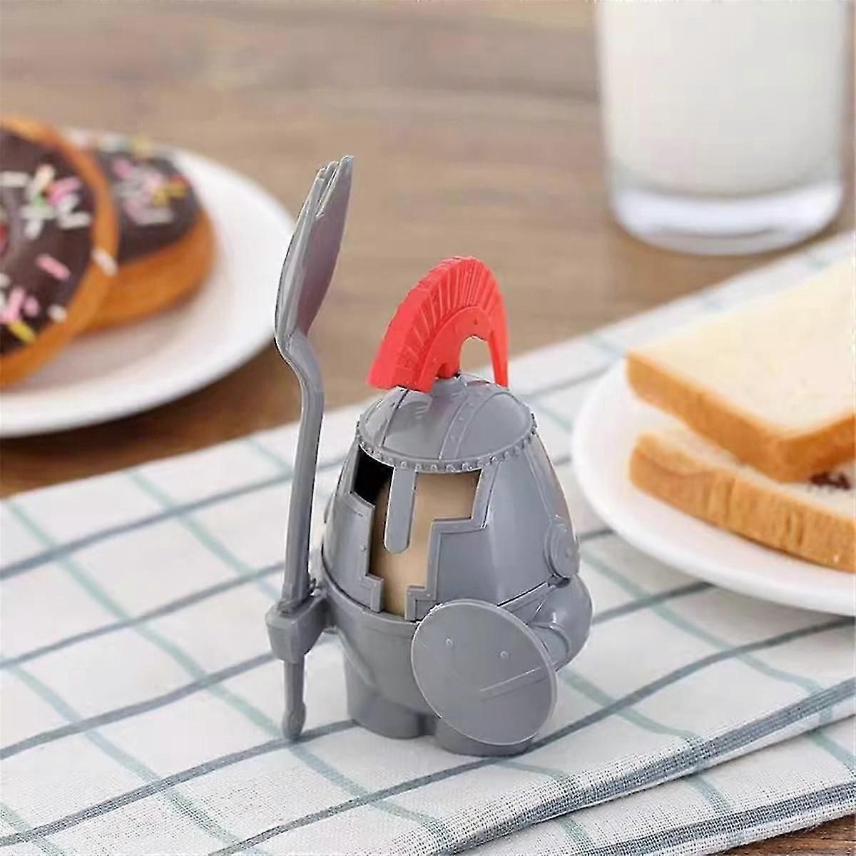 Boiled Egg Cup Holder with A Fork Included - Knight Design - Kitchen Utensil Decor,Fork Knight