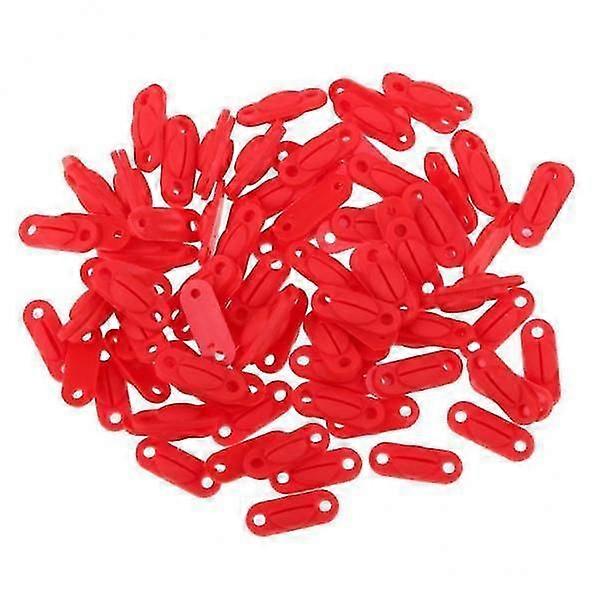 6x100 Pcs Badminton Racket Racquet Grommets Eyelets String Accessory Red L