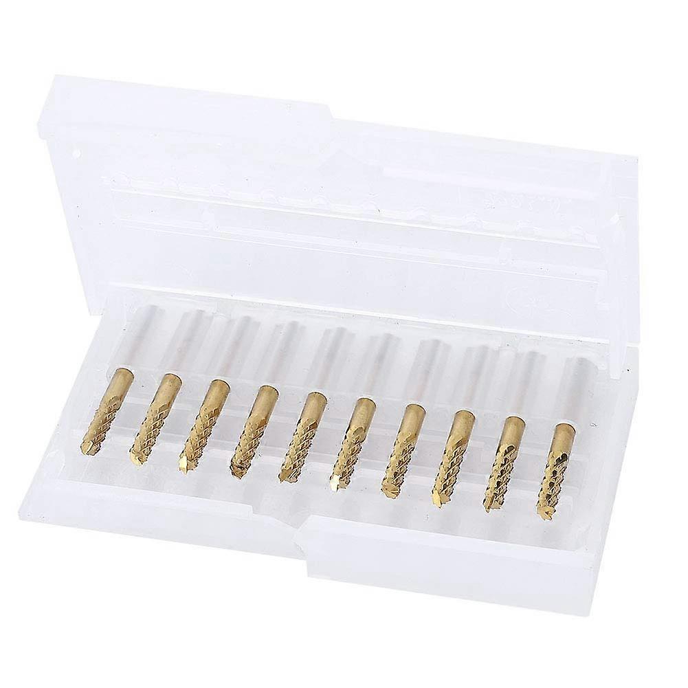 3.175 mm Carbide End Mill 1/8 Inch Shank, Titanium Coated CNC PCB Engraving Bits, High Strength Wear-Resistant Tool, Ultra Fine Grain