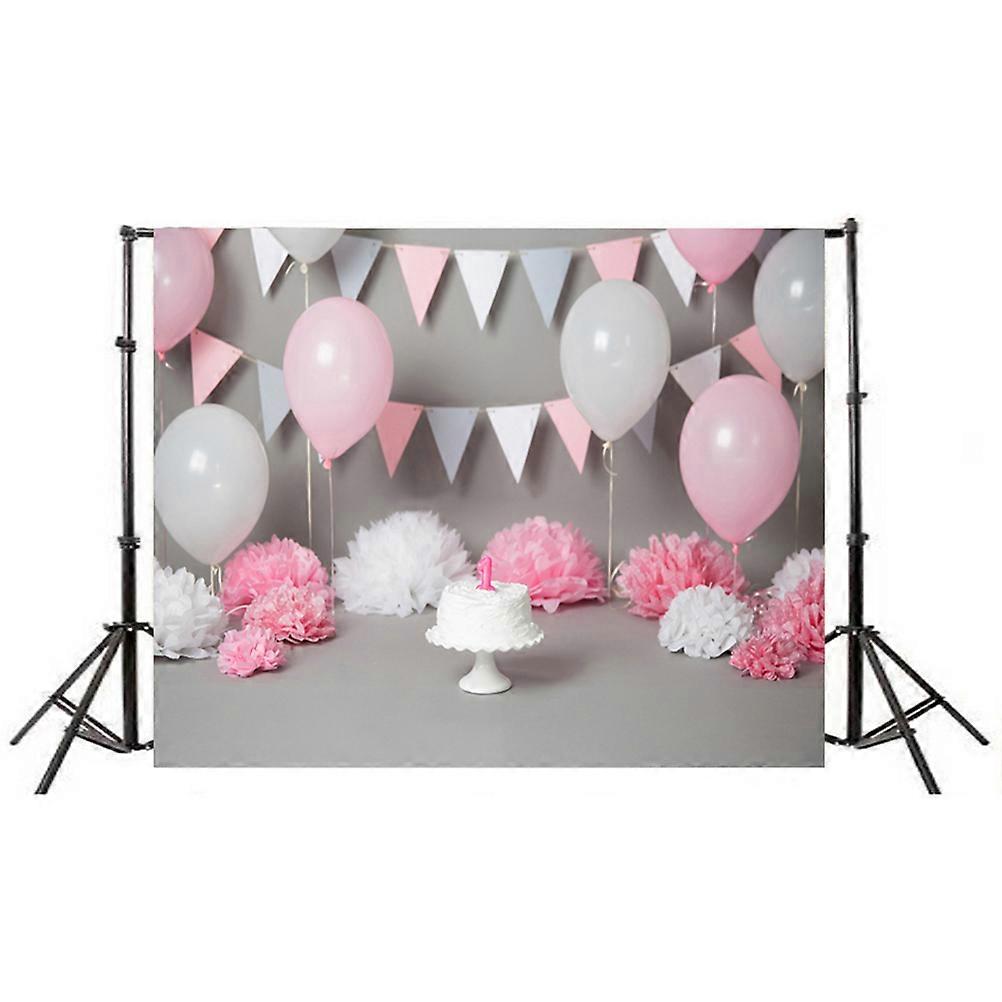 Happy Birthday Backdrops Cloth 3D Effect Rectangular Shape Photo Studio Background for Kids Birthday Party 90x150cm 1Set