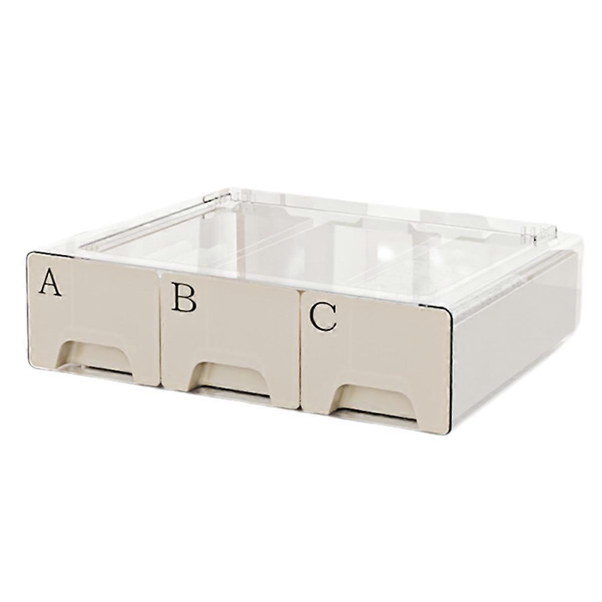 Multifunctional Desktop Cosmetic Storage Box High-End Feel Dust-Proof Drawer Transparent Storage Box