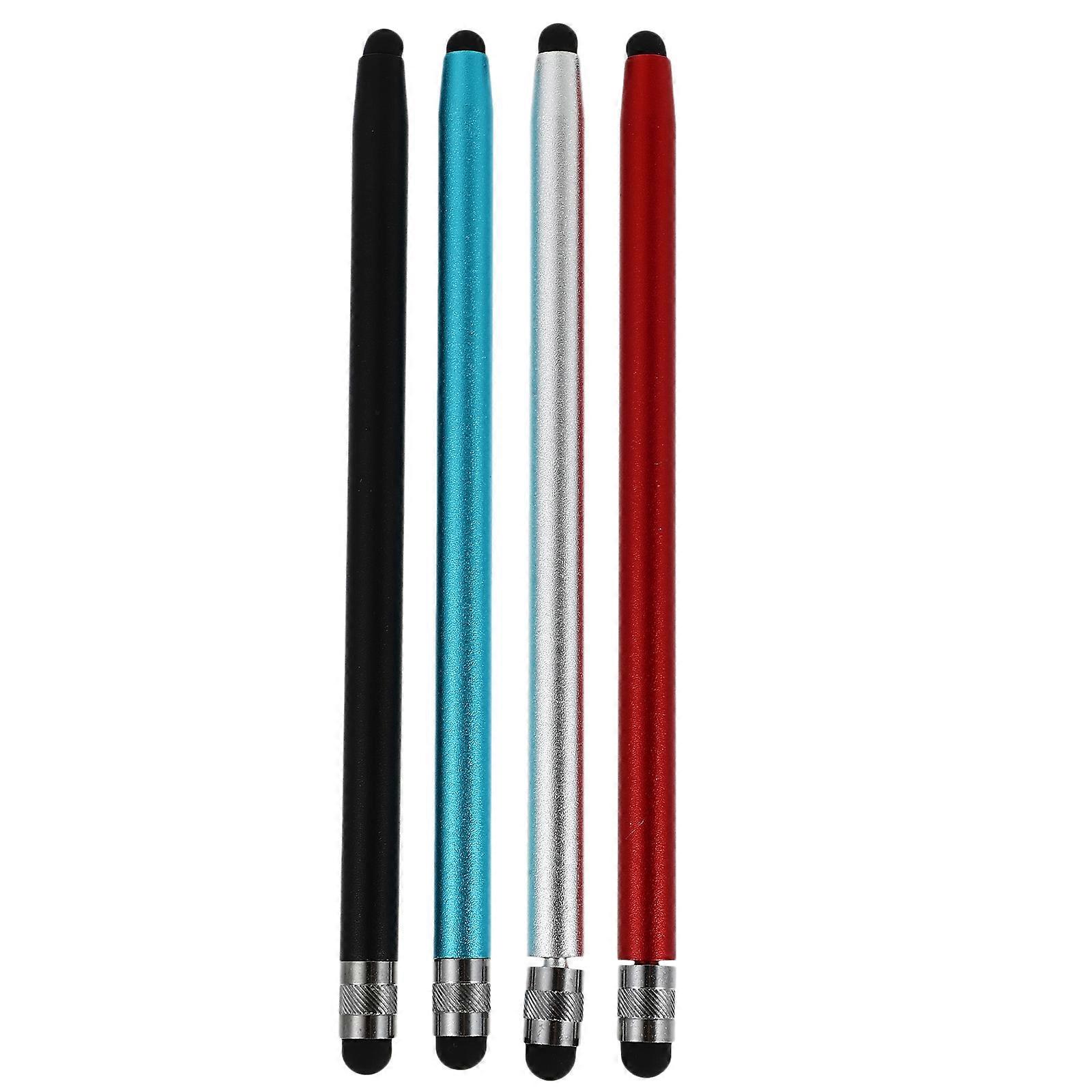 Versatile Capacitive Stylus Pen for Tablet Touch Screen 4Pcs Assorted Colors
