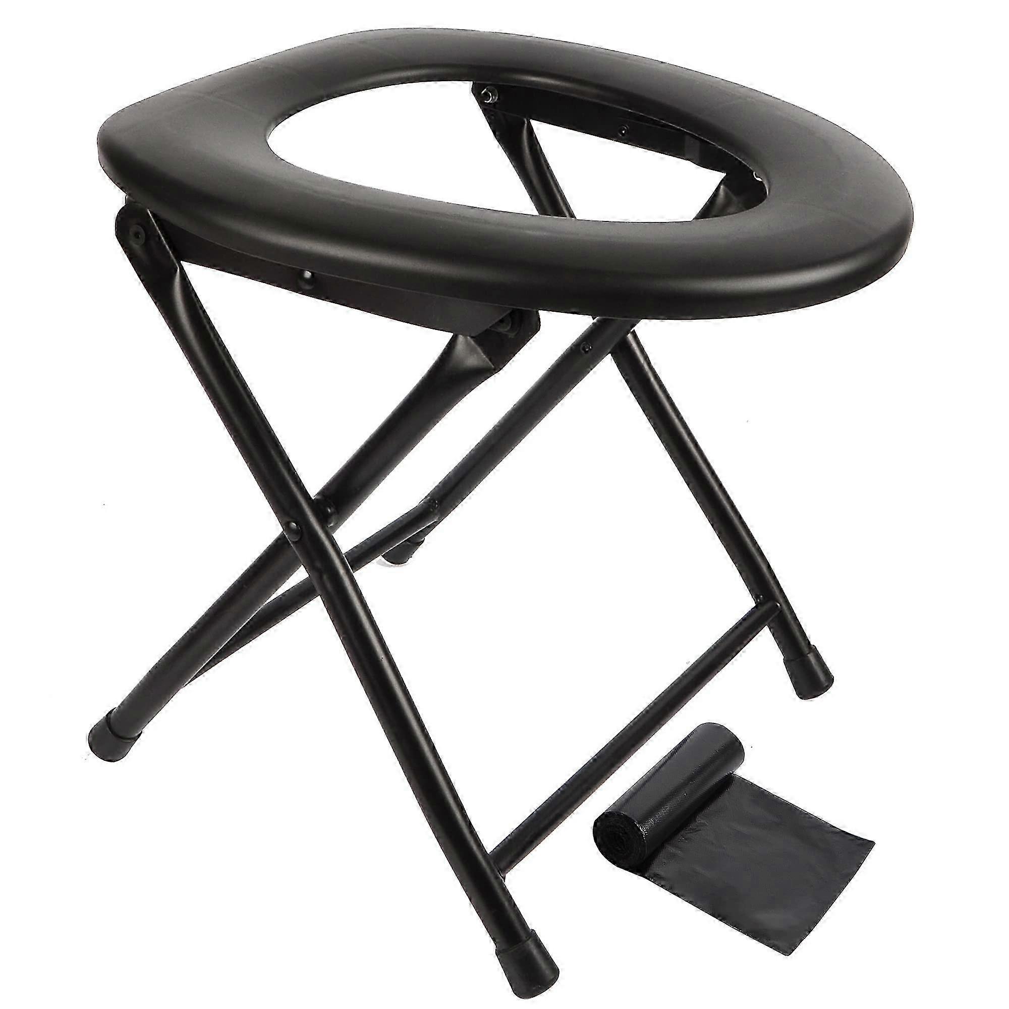 Foldable Stainless Steel Emergency Toilet for Camping