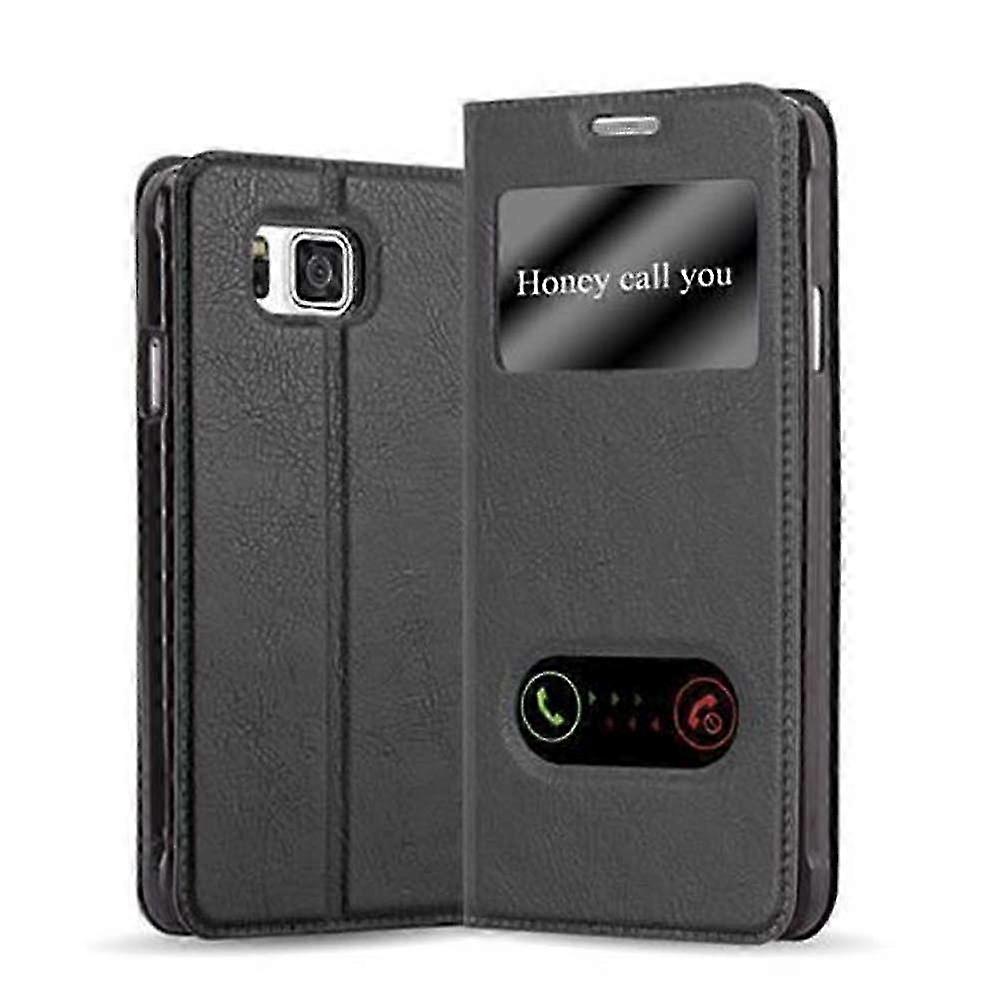 Case for Samsung Galaxy ALPHA - Features 2 Viewing Windows for Enhanced Functionality and Display