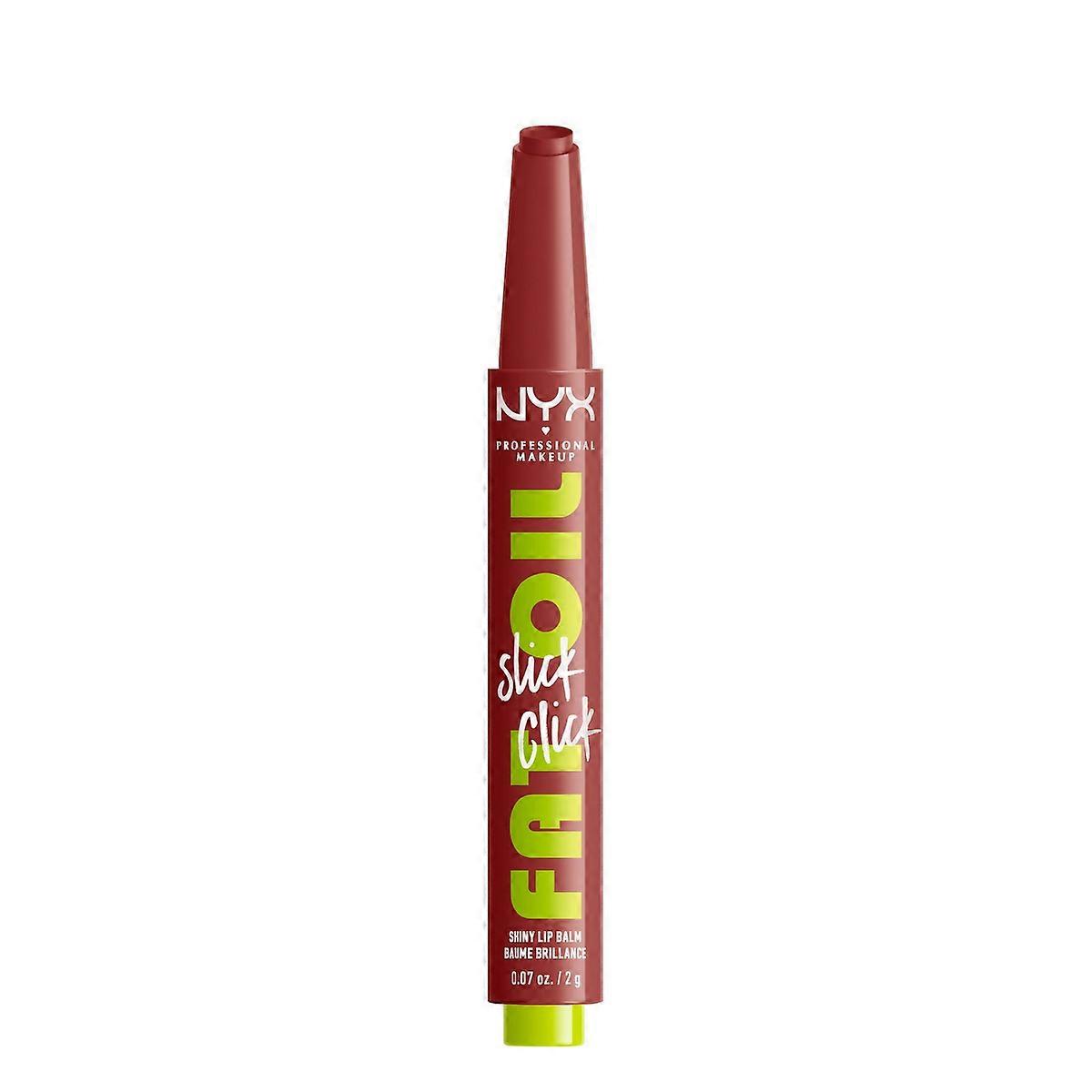 Nyx 专业化妆脂肪油 Slick Click 有色润唇膏,病毒式传播 - 0.07 盎司