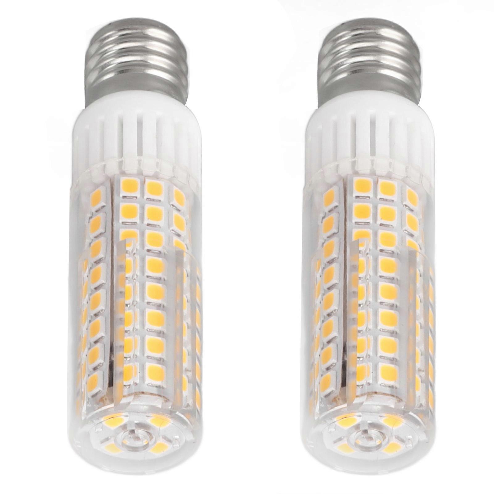 2PCS E17 Microwave Bulb 100LEDs PC E17 100‑240V LED Microwave Oven Stove Bulb for Microwave Table Lamp Warm Light