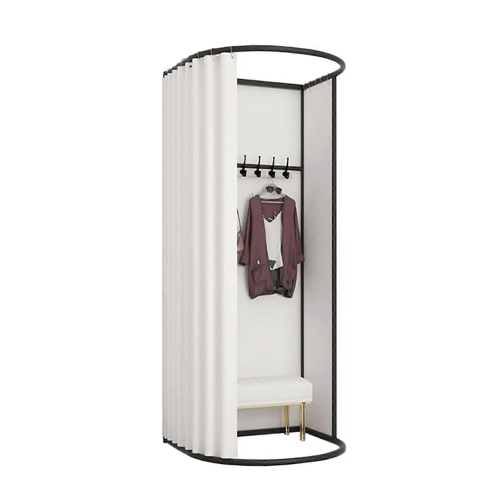 Portable Changing Room, Removable Shade Curtain, Hanging Rail, 95X100X200CM
