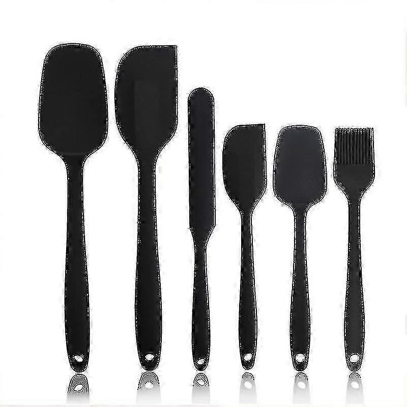 Ensemble de 6 spatules en silicone - résistant à la chaleur, antiadhésif, design sans couture, poignée en caoutchouc renforcée