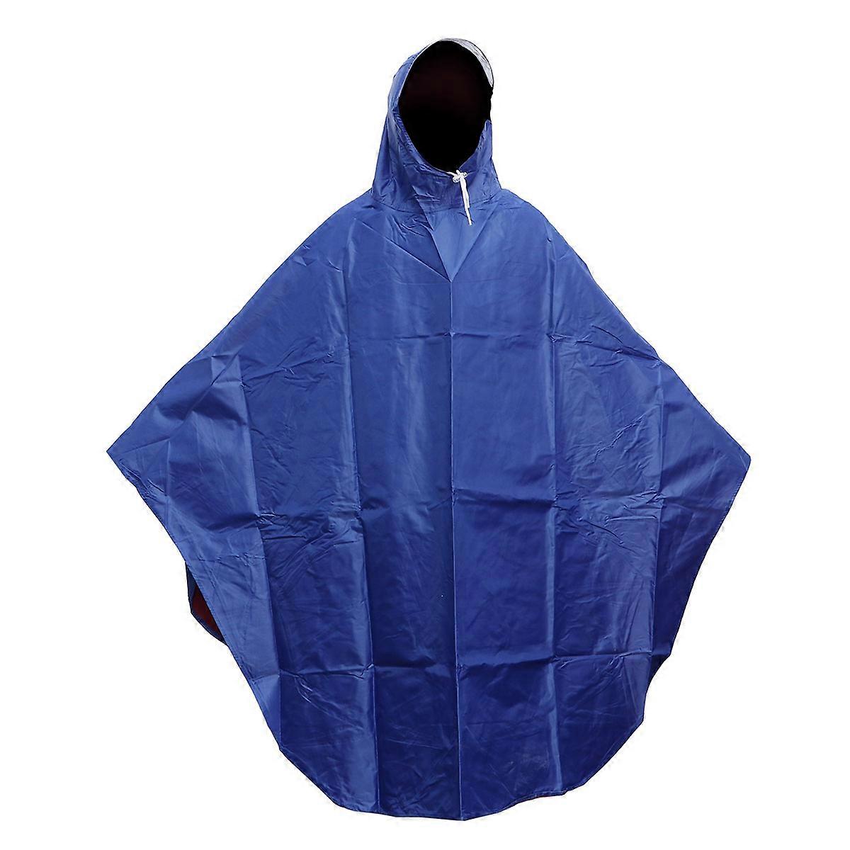 Riding Rain Poncho Heavy Duty Poncho Unisex Waterproof Emergency Use Large Hat Brim 1Pcs