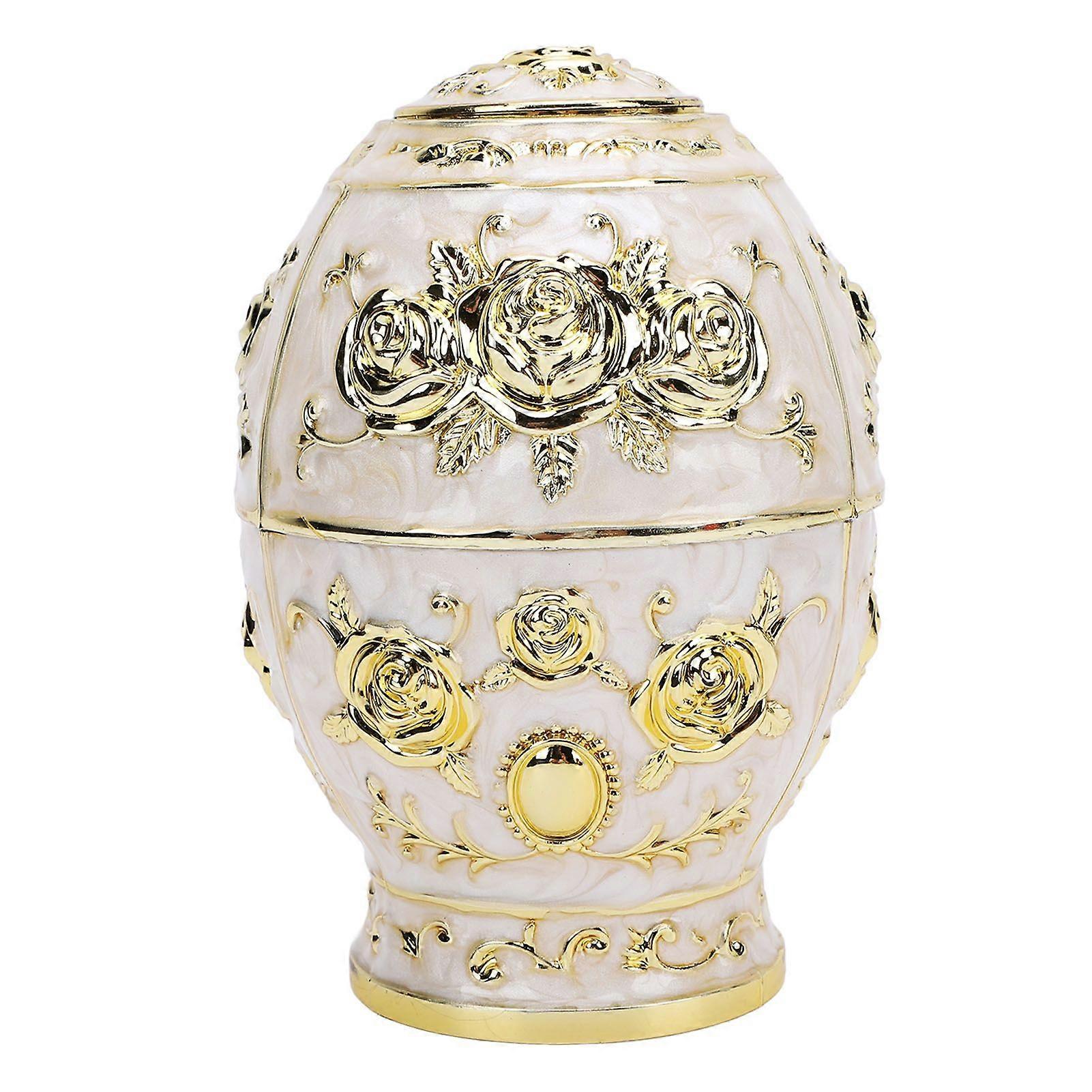 2025 Latest Model  Toothpick Holder Box Innovative Metallic Color Plating Egg