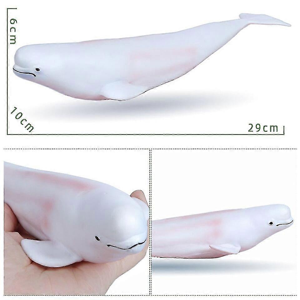 Large Soft Rubber Sea Life Simulation Action Figure, Whale Model Toy for Kids