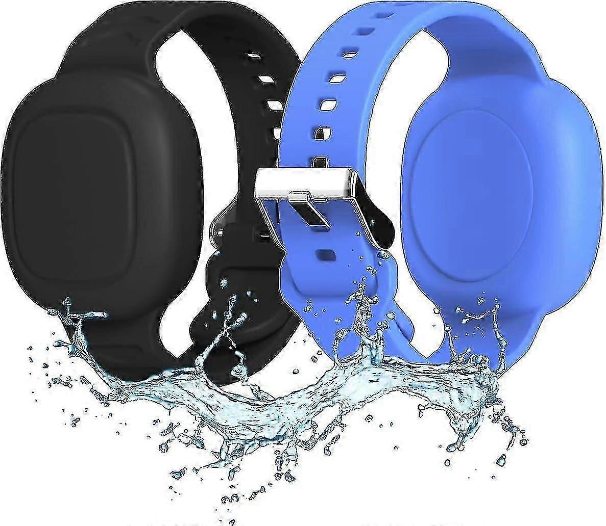 ギャラクシースマートタグ防水隠し、キッズリストバンドスマートタグホルダーケースカバーサムスンスマートタグ用2個のキッドブレスレット